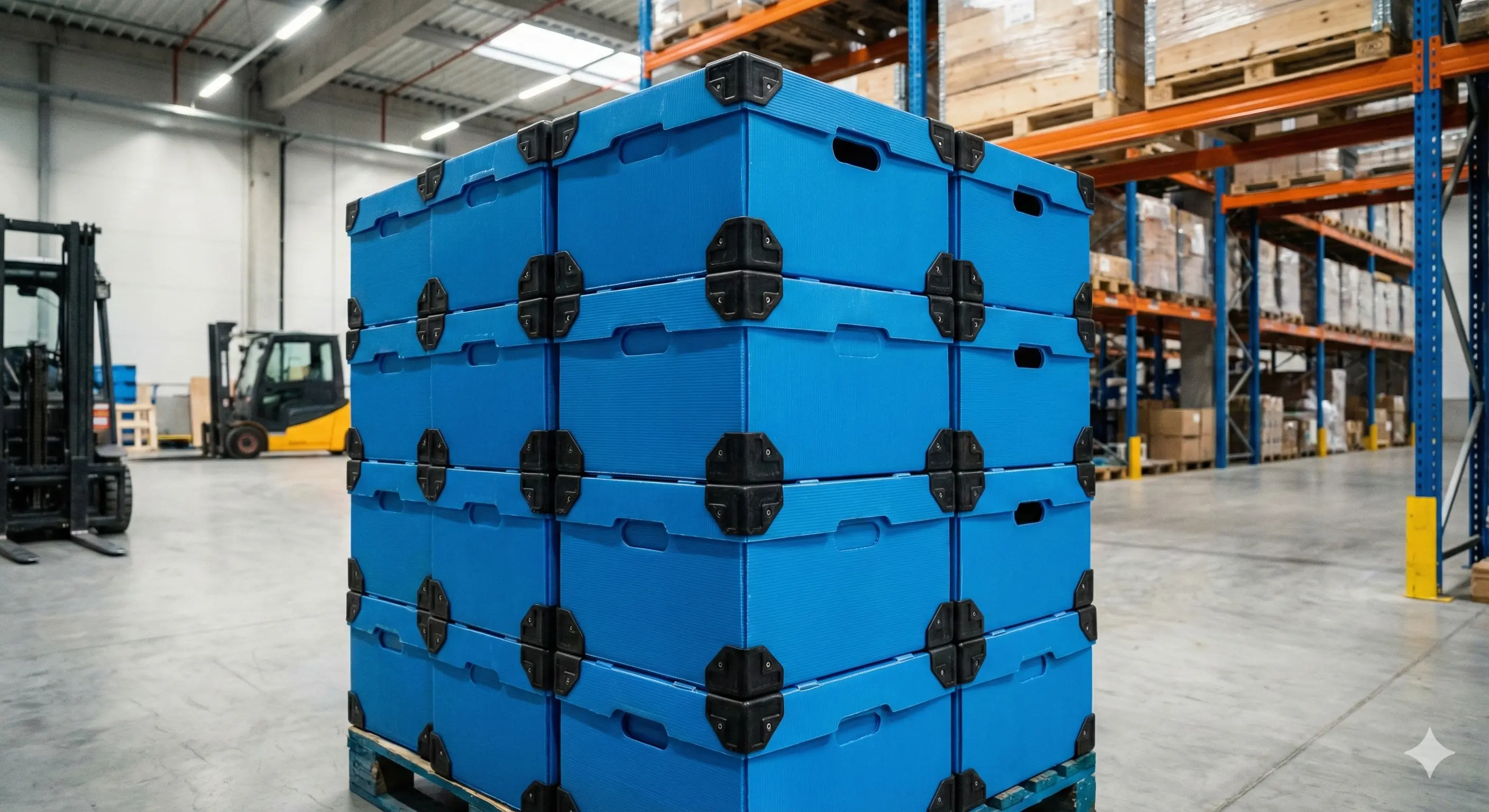 Caja de plastico corrugado coroplast con insertos de eva